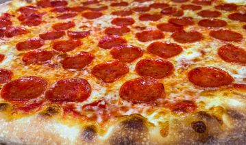 a slice of new york, pepperoni pizza