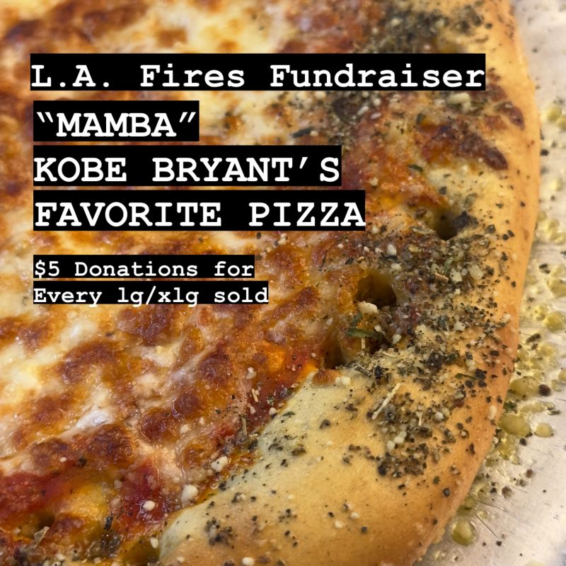 tony & alba's mamba pizza, kobe bryant's favorite